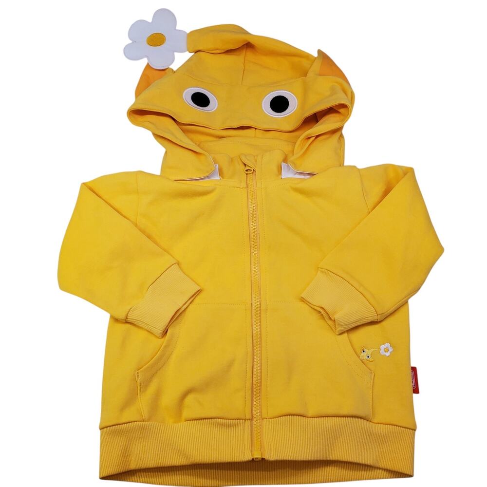 PIKMIN Hoodie Nintendo Yellow Size 100 Hood Detachable Halloween Childrens